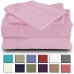  Wrinkle Free Sheet Sets with Deep Pockets & Stain Resistant, 4 pc, 1800 Thread Count Based, Pink, King