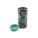  by Cambridge 12 oz Turquoise Floral Insulated Slim Can Cooler