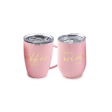 Thirstystone By Cambridge Day-to-Night Insulated Coffee Mug And Wine Tumbler