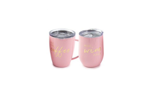  By Cambridge Day-to-Night Insulated Coffee Mug And Wine Tumbler