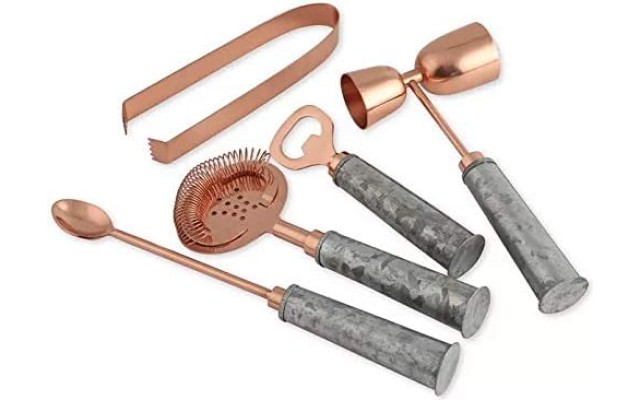  by Cambridge Galvanized & Copper-Plated 5-Pc. Bar Tool Set
