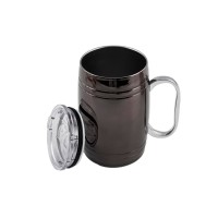 Thirstystone By Cambridge Insulated Beer Mug, 20 Oz, Black