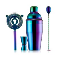 Thirstystone by Cambridge Rainbow 4-Piece Bar Tool Set