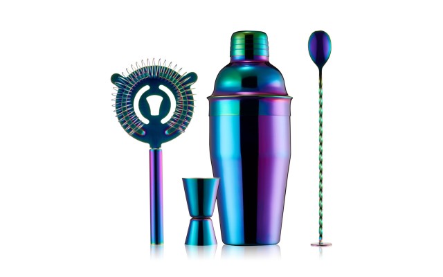  by Cambridge Rainbow 4-Piece Bar Tool Set