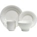  16−pc Masion White Dinnerware Set, Set of 4