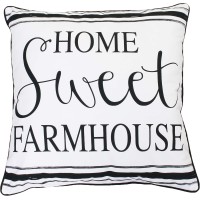 Thro by Marlo Lorenz Throw Pillow, White Black