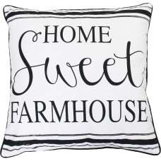 Thro by Marlo Lorenz Throw Pillow, White Black