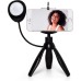 Thumbs Smartphone Holder Vlogging Tripod Light Stand, Black, 13.5 x 24cm
