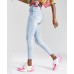  High Rise Skinny Jeans, Light Blue, 5