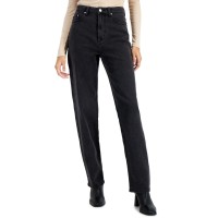 Tinseltown Juniors’ 90s Wide Leg Jeans, Black/11