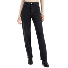 Tinseltown Juniors’ 90s Wide Leg Jeans, Black/11