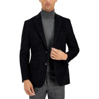 Tommy Hilfiger Men’s Modern Fit Corduroy Sport Coat Blazer, Black, 36S
