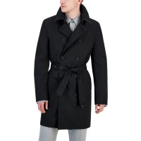 Tommy Hilfiger Men’s Modern-Fit Raincoat, Black, 44L