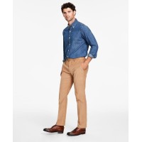 Tommy Hilfiger Men’s Modern-Fit Solid Corduroy Pants, Tan, 38×34