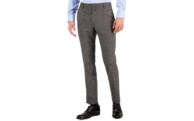  Men’s Modern-Fit Stretch Performance Pants, Brown, 36×32