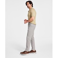 Tommy Hilfiger Men’s Modern-Fit Th Flex Stretch Plaid Dress Pants,Tan, 32×32
