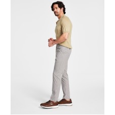 Tommy Hilfiger Men’s Modern-Fit Th Flex Stretch Plaid Dress Pants,Tan, 32×32