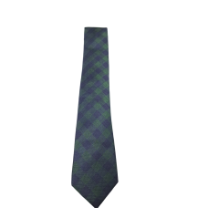 Tommy Hilfiger Men’s Navy Green Perfect Plaid Slim Neck Tie Silk, Green