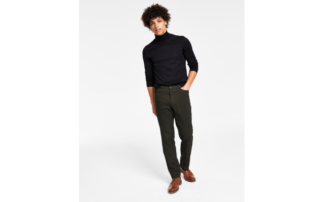  Men’s Th Flex Modern Fit Four-Pocket Twill Pants,Olive, 38×30
