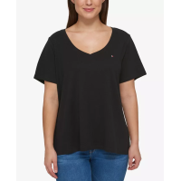 Tommy Hilfiger Plus Size Cotton V-Neck T-Shirt
