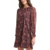  Womens Puff-Shoulder Trapeze Dress, Light Purple/2