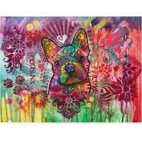 Trademark Fine Art ALI46292-C1419GG Frenchie Jacket by Dean Russo, 14×19