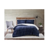 Truly Soft Cuddle Warmth Indigo Twin XL Comforter Set, Blue