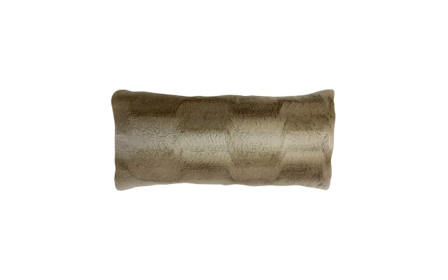  Rectangular Ombre Stripe Decorative Pillow, Brown, 14″ x 30″