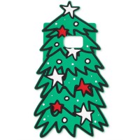 TwelveNYC Holiday Tree Silicone Gel Phone Case For Samsung Galaxy S7 (Green)