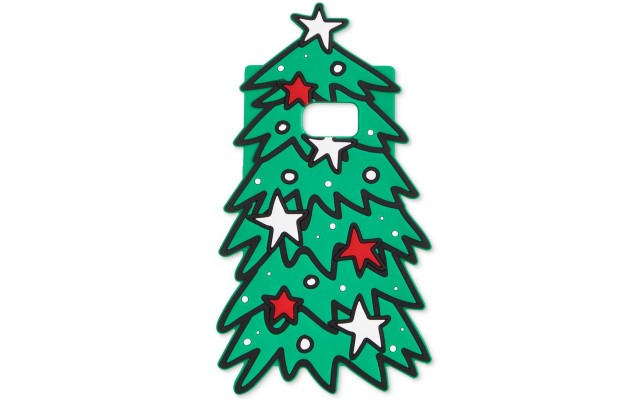 TwelveNYC Holiday Tree Silicone Gel Phone Case For Samsung Galaxy S7 (Green)