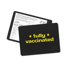 Twelvenyc Vaccination Card Holder, Black, 3 3/8″ x 4 ½”
