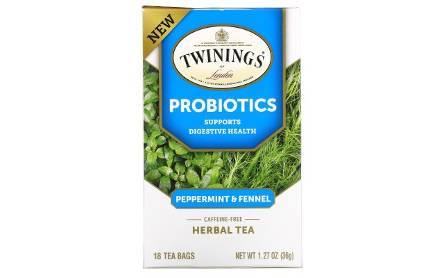  Probiotics Peppermint Fennel Tea Supports Digestive Health (18 Tea Bags)