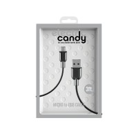 Tzumi Electric Candy Micro-usb Charging Cable, Gray, 3 Ft.