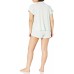  Women’s Pajama Set with Shorts, Retro Mint, Large