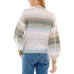  Juniors’ Ombre Mock-Neck Sweater, Lavender Quartz Spacedye, X-Large