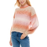 Ultra Flirt Juniors Ombre Mock-Neck Sweaters, Pink, X-Large