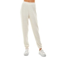 Ultra Flirt Juniors’ Teddy Jogger Pants, Ivory/S