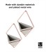  Trigg Hanging Planter Vase & Geometric Wall Decor Container – Great For Succulent Plants, Air Plant, Mini Cactus, Faux Plants and More, Concrete Resin/Copper (Set of 2)