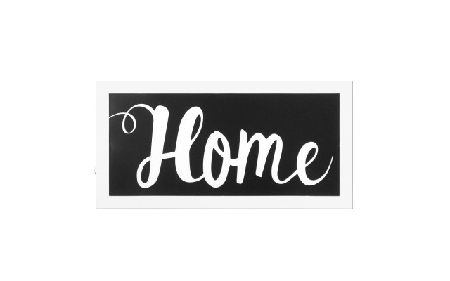  CO. 6” x 12″ Home Light Up Art – White