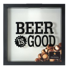 UNIEK INC.12” x 12” “Beer Is Good” Fillable Shadow Box