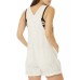  Juniors’ Mario Cotton Shortalls, White, Medium