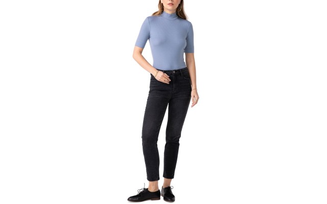 Unpublished Debbie Slim Mom Jeans, Black 32