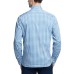  Men’s Slim-Fit Never-Tuck Dress Shirt, Light Blue, 15-15 12 34-35