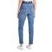  Juniors Princeton Super High Rise Mom Jeans, 7, Blue