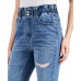  Juniors Princeton Super High Rise Mom Jeans, 7, Blue