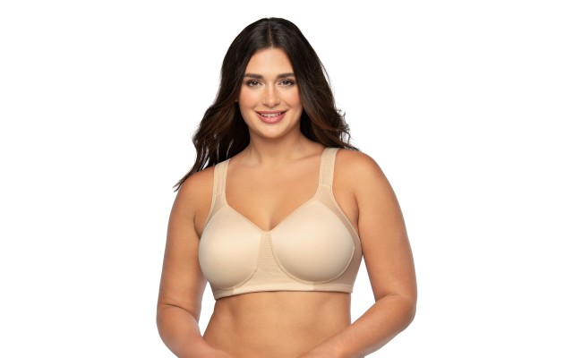 Full-Figure Wireless Sports Bra 71500, Nude, 40DD