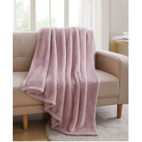 Vcny Home High Pile Plush Throw, 50X60