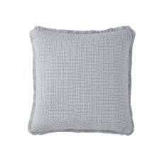 Vcny Home Woven Fringe Square Decorative Pillow, 20″ X 20″ – Grey