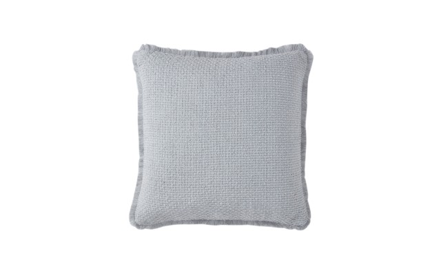 Woven Fringe Square Decorative Pillow, 20″ X 20″ – Grey
