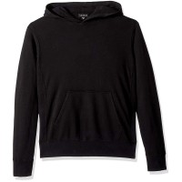 Velvet by Graham & Spencer Men’s Little Havana Hoodie with Pocket and Ribbing (Black, M)